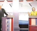 Sanders y Clinton se enfrentan en debate 
