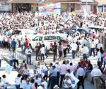 Marchan panistas en Saltillo contra el PRI