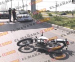 Salen disparados dos motociclistas en libramiento