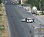 Captan por videovigilancia robo violento de camioneta que terminó en tiroteo
