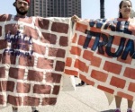 Colocan muro en estrella de Trump en Hollywood
