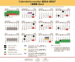 Exhiben calendario escolar 2016-2017