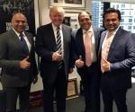 Visitan a Trump 3 socios indios