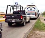 Plagian a 3 pasajeros de autobús en Coahuila