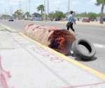 Aparece hueco en carretera a San Fernando