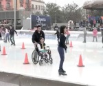 De la silla de ruedas ...¡a la pista de hielo!