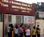 Vuelven a ´tomar´ la Secundaria Federal número 7 de Tampico