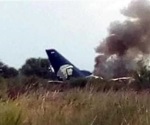 Cae avión de Aeroméxico en Durango