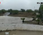 Alertan por creciente de río Álamo, en Mier