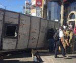 Fallece mujer tras volcar autobús urbano en Tampico