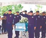 Despiden con honores a un policía muerto en Reynosa