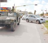 Choca contra convoy militar