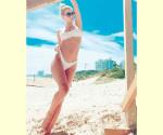 Encandiló con su bikini blanco en las playas de Punta del Este