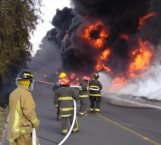 Se incendia en el estado de Hidalgo poliducto de Pemex