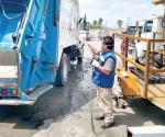Extreman medidas sanitarias en los camiones recolectores