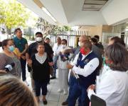 Protestan por falta de equipo trabajadores de HG de Reynosa