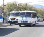 Prohíbe Gobierno circulación los domingos a microbuses y camiones de transporte público