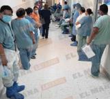Esperan enfermeras hasta 3 horas para ingresar a laborar al área Covid