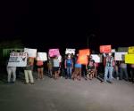 Noche de manifestaciones y bloqueos en Valle Hermoso 
