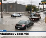 Inundaciones y caos vial en Reynosa