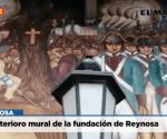 En deterioro mural de la fundación de Reynosa