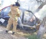 Incendian auto en Nuevo Progreso