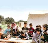 Abuelo cría a sus 11 nietos huérfanos por la guerra siria, luego de perder a sus hijos