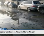 Piden reparar caído de la Ricardo Flores Magón