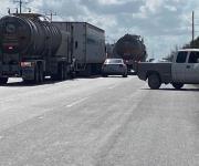 Lenta circulación vial en carretera Rio Bravo-Reynosa