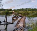 Colapsa Puente Negro; reportan 1 lesionado