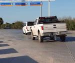 Pocas filas de autos mexicanos en puentes que unen a Reynosa con Texas