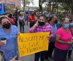 Ciudadanos se manifiestan en contra de la Junta de Aguas y Drenaje
