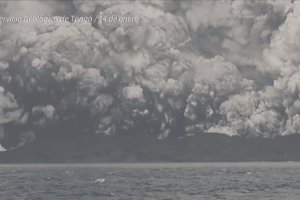 La mega erupción en Tonga