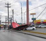 Cae panorámico y daña vehículo en Matamoros