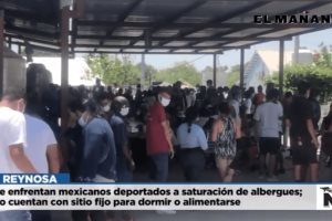 Mexicanos deportados enfrentan saturación de albergues