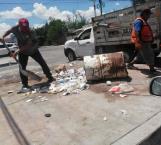 Recogen basura de la Oaxaca; pero la vuelven a tirar