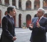 Blinken se reúne con López Obrador en Palacio Nacional