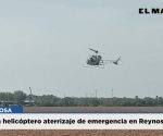 Realiza helicóptero aterrizaje de emergencia en Reynosa