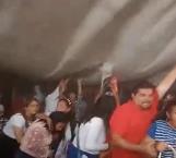 Fuerte viento tira lona en evento en Tecámac; muere mujer