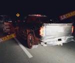 Aseguran 7 camionetas tras agresión a policías