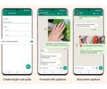 WhatsApp lanza actualización para encuestas y fotos