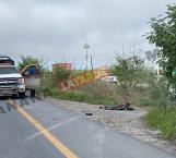 Tiran cadáver en carretera a Río Bravo