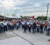 Productores agrícolas protestan en carretera Río Bravo-Reynosa