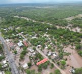 Desborda río Corona en Güémez