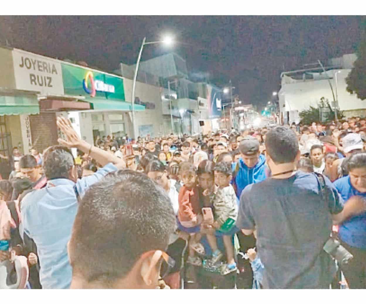 Parte de Tapachula caravana hacia EU