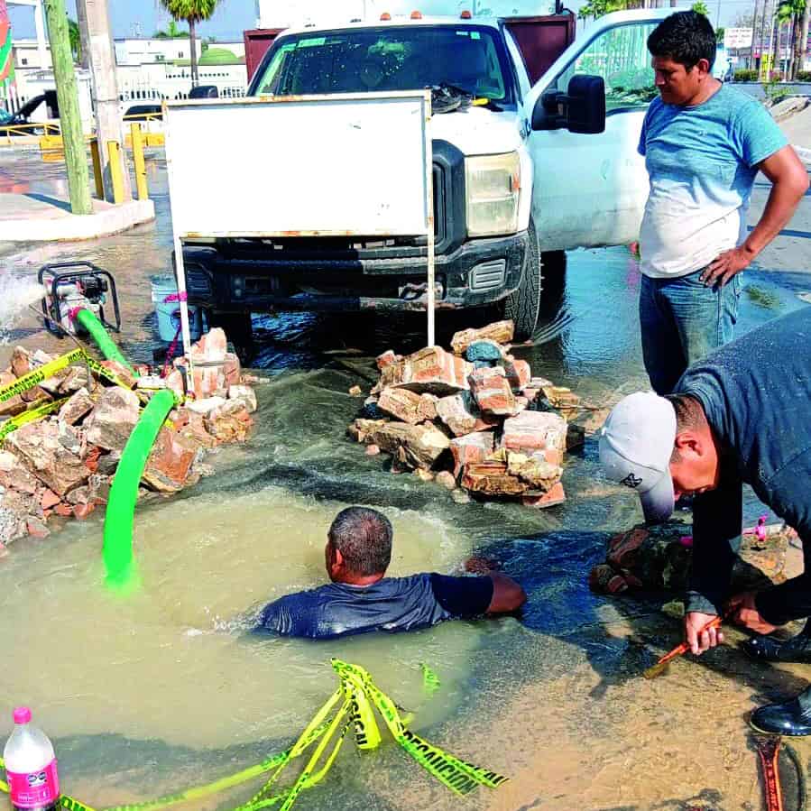 Dejan sin agua a 88 colonias del sector centro