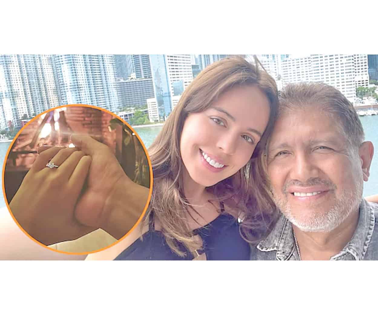 Se compromete  con su novia ¡38 años menor!